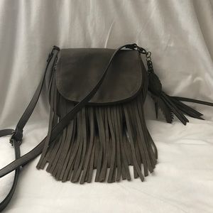 ALDO Taupe Fringe Crossbody bag